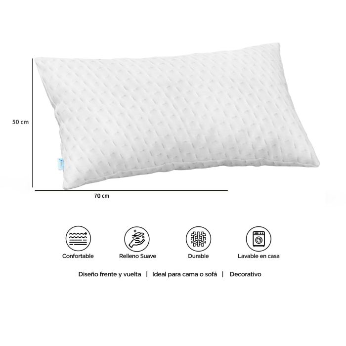 Almohada Elian Blanca - 70x50 cm