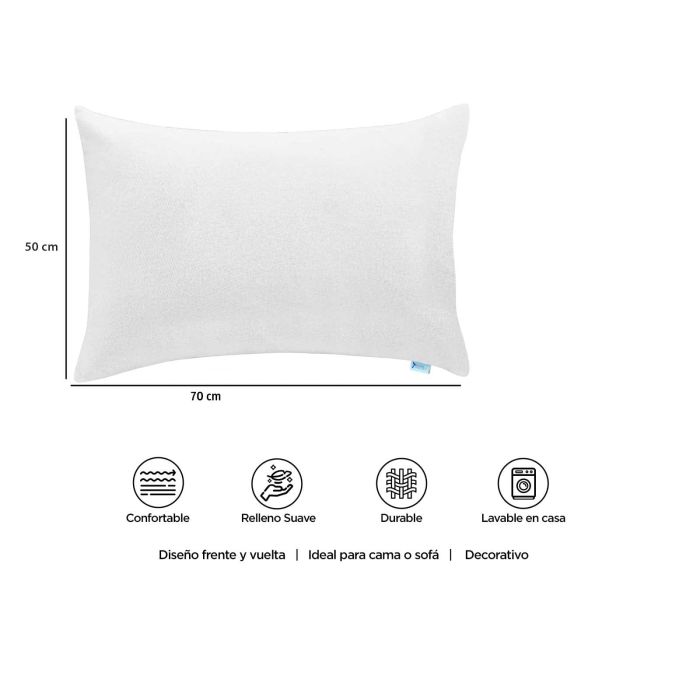 Almohada Dara Blanco - 70x50 cm