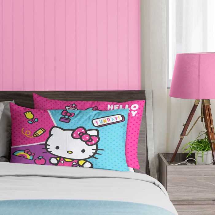 Almohada Reversible Hello Kitty - 70x50 cm