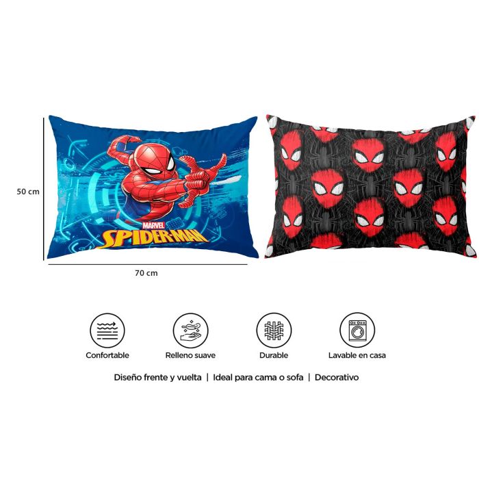 Almohada Reversible Spider Man - 70x50 cm