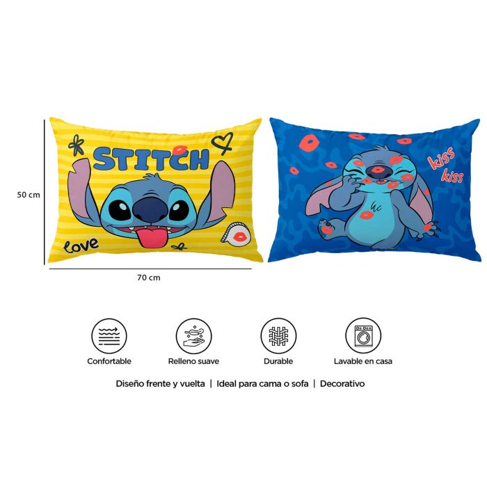 Almohada Reversible Stitch Elvis - 70x50 cm