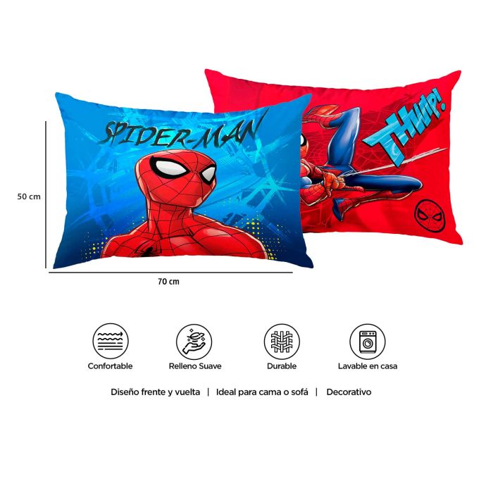 Almohada Reversible Spider-Man Hit - 70x50 cm