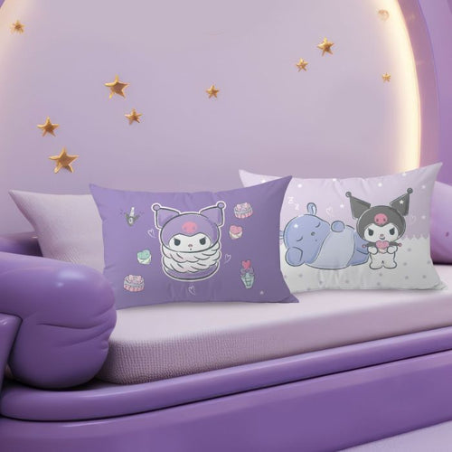 Almohada Reversible Kuromi Stars - 70x50 cm