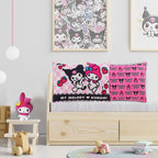 Almohada Reversible Kuromi y My Melody - 70x50 cm