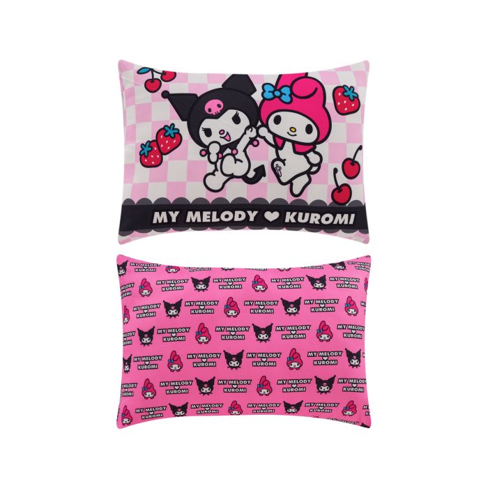 Almohada Reversible Kuromi y My Melody - 70x50 cm