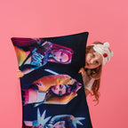 Almohada Reversible Guerreras K-Pop Heroínas - 70x50 cm