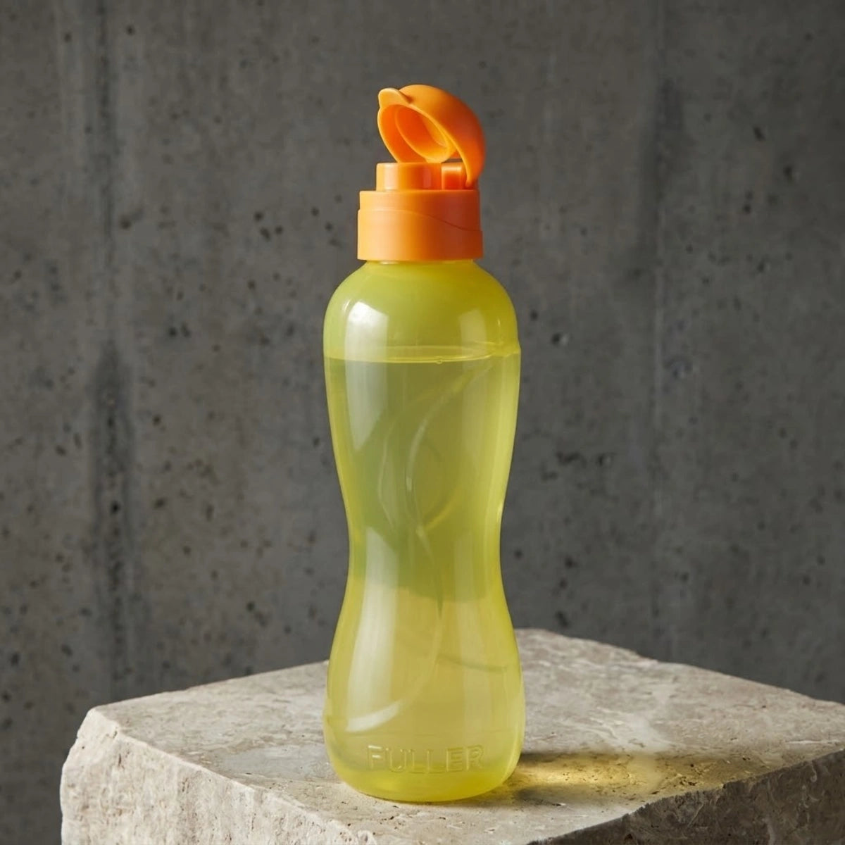 Botella Reutilizable Amarillo 500 ml Tapa Flip Top