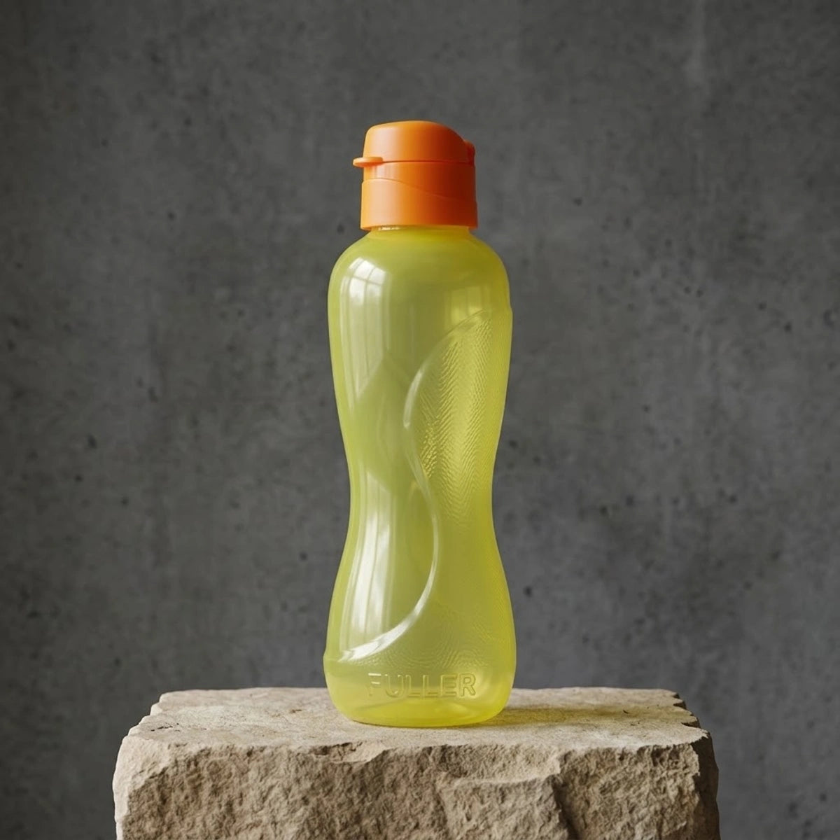 Botella Reutilizable Amarillo 500 ml Tapa Flip Top