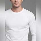 Camiseta Térmica Blanca Beatle Spot Cuello Redondo para Hombre