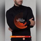 Camiseta Térmica blanca Beatle cuello alto para Hombre