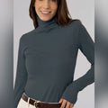 Camiseta térmica Grafito Beatle cuello alto para Mujer