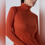 Camiseta térmica Terracota Beatle cuello alto para Mujer