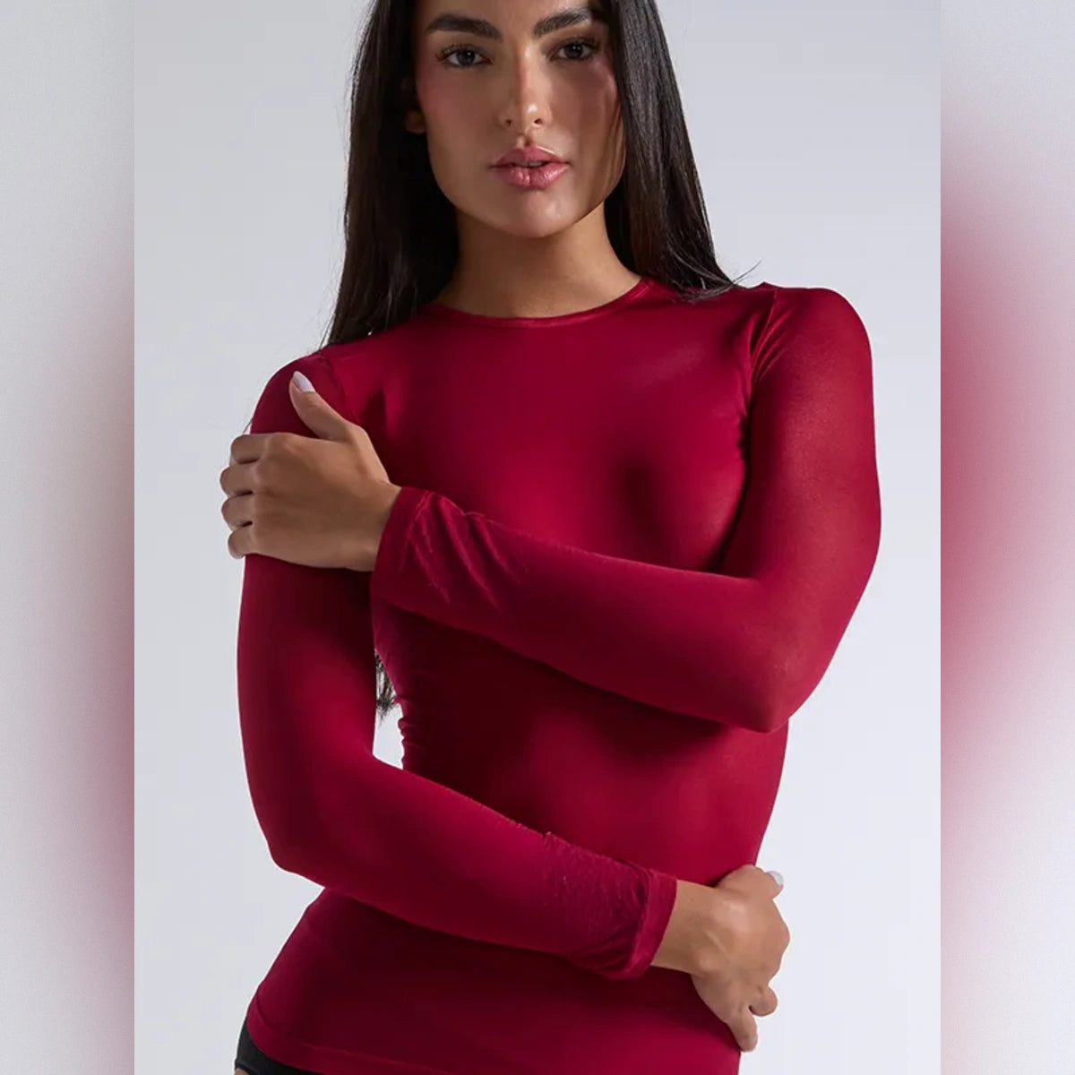 Camiseta térmica Colors Rojo para Mujer