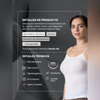 Camiseta térmica básica negra de tirantes para Mujer