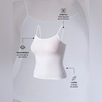 Camiseta térmica básica negra de tirantes para Mujer