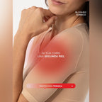 Camiseta térmica básica blanca manga corta para Mujer