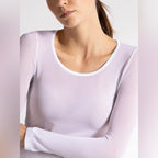 Camiseta térmica básica blanca manga larga para Mujer