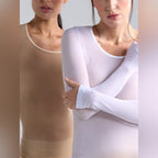 Camiseta térmica básica blanca manga larga para Mujer