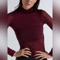 Camiseta térmica Tinto cuello Cisne para Mujer