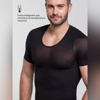 Camiseta térmica negra manga corta para Hombre