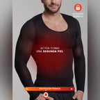 Camiseta térmica negra manga larga para Hombre