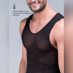 Camiseta térmica negra sin manga para Hombre