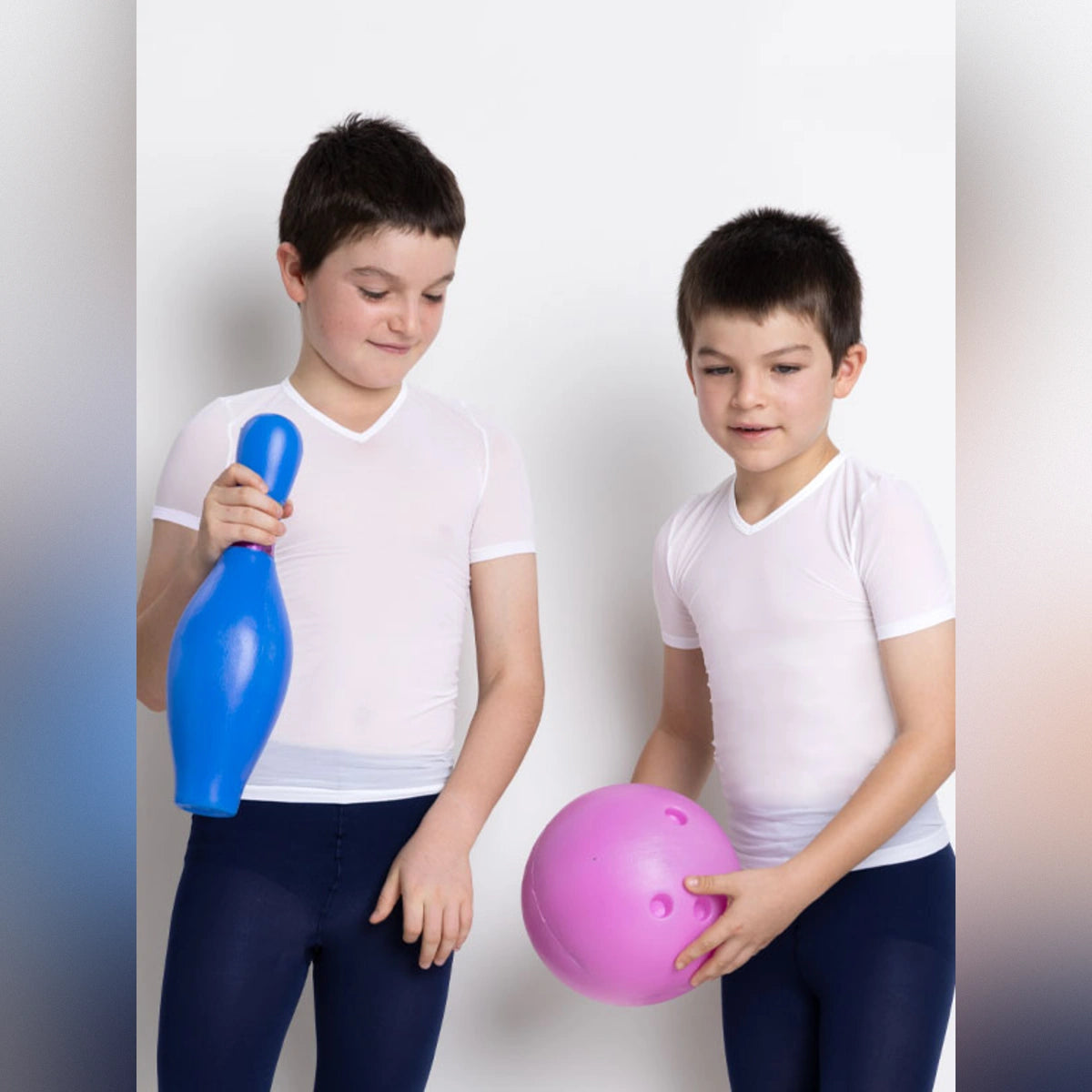 Camiseta térmica unisex KIDS manga corta blanca
