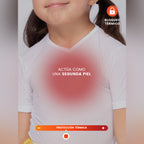 Camiseta térmica unisex KIDS manga corta blanca