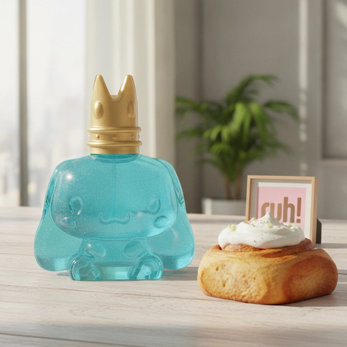 Colonia para Mujer Cinnamoroll 60 ml con Glitter | Rollo de canela, crema batida y vainilla