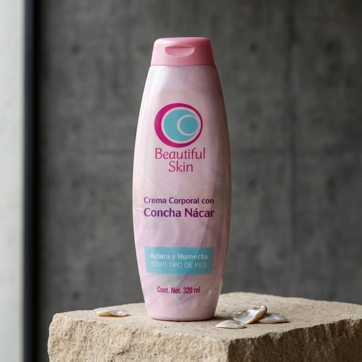 Crema corporal con concha nácar 320 ml