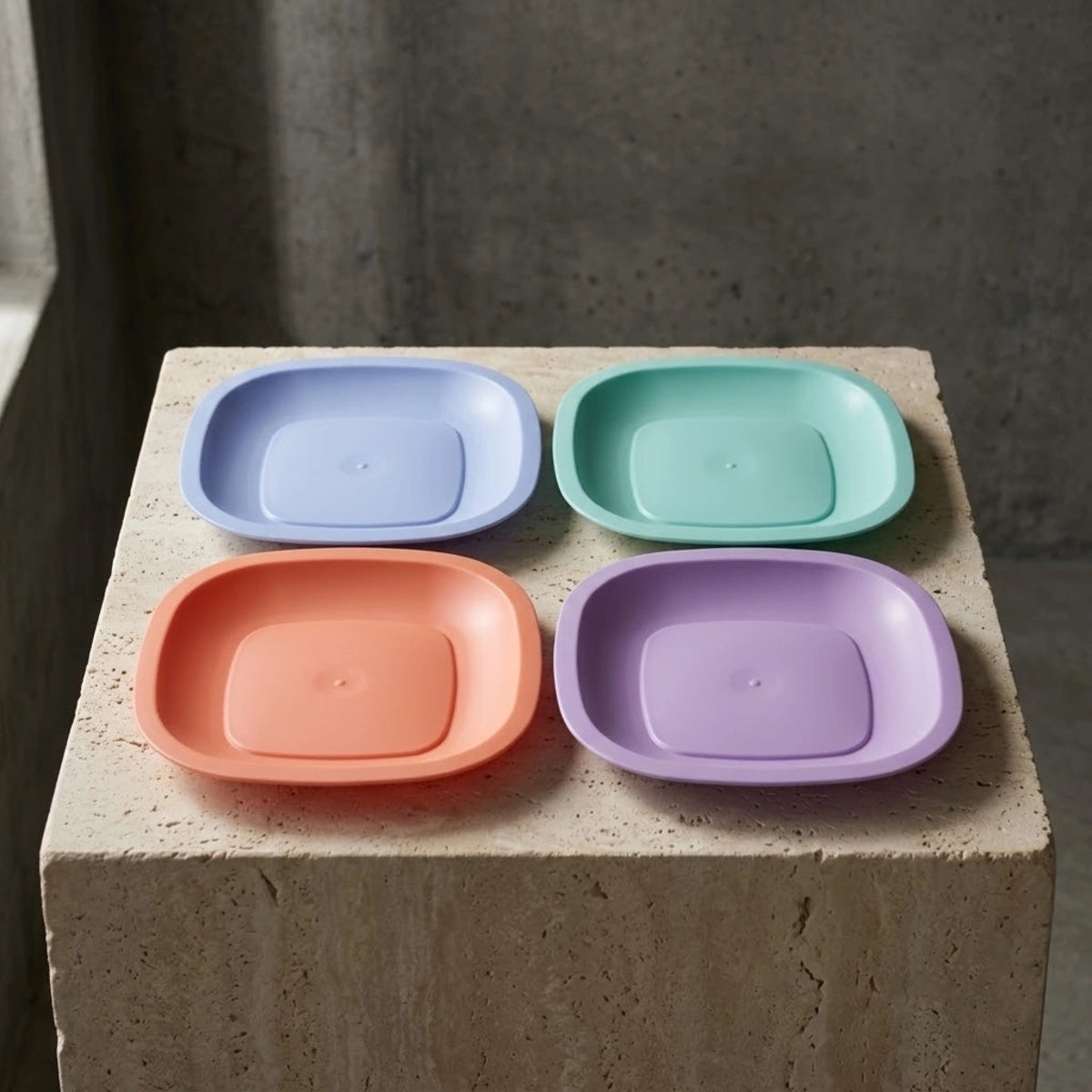 Juego de 4 Platos Sweet Multicolor 21 cm c/u