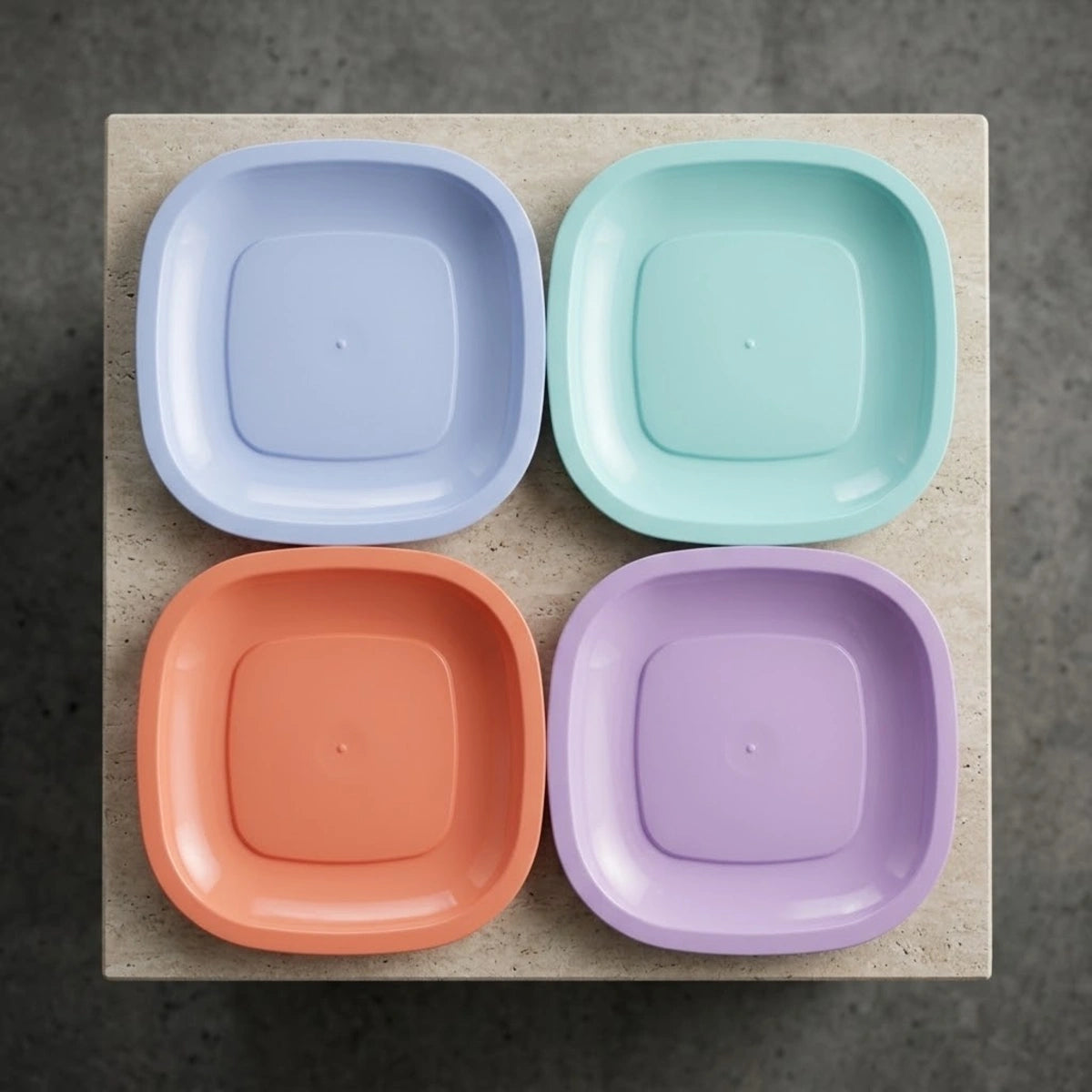 Juego de 4 Platos Sweet Multicolor 21 cm c/u