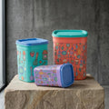 Juego de Contenedores rectangulares con tapa Sweet Multicolor | 300 ml, 800 ml y 1.5 L