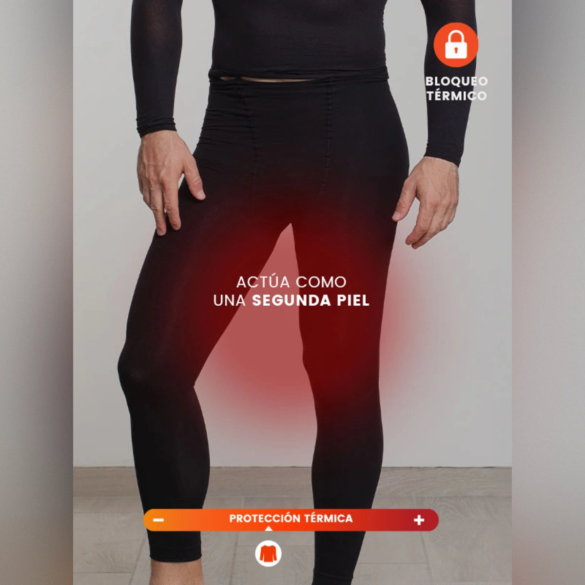 Pantalón térmico Negro para Hombre