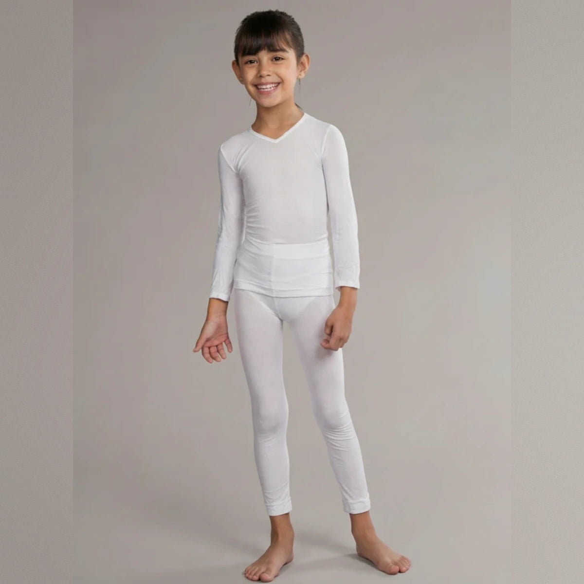 Pantalón térmico KIDS blanco