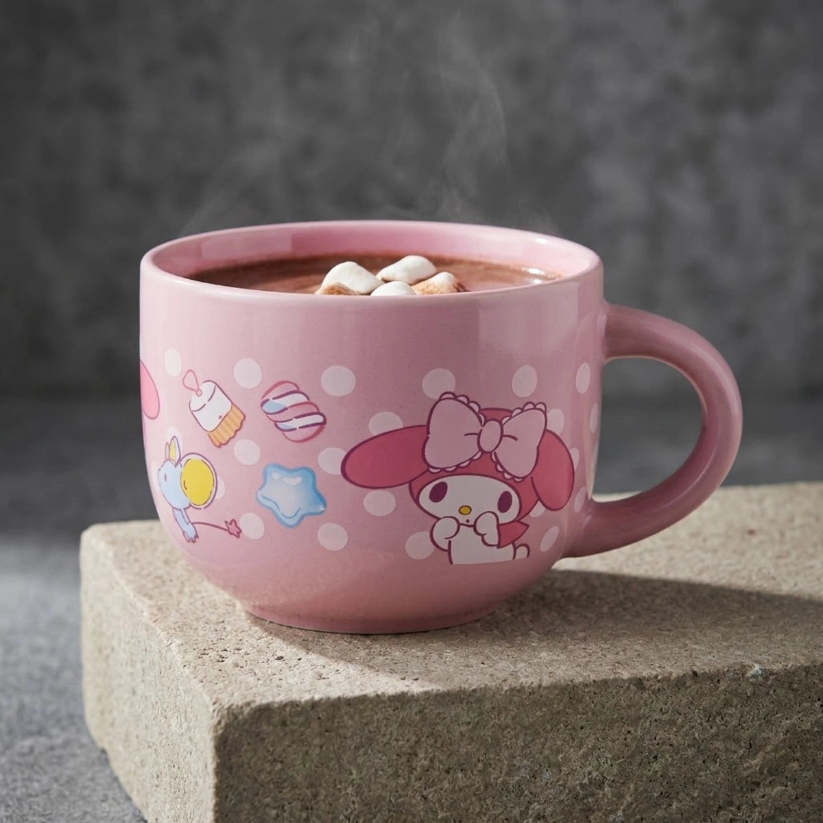 Taza de Cerámica Rosa My Melody Cap. 650 ml