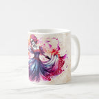 Taza Catrina Danzante Acuarela Día de Muertos Cerámica - 325ml