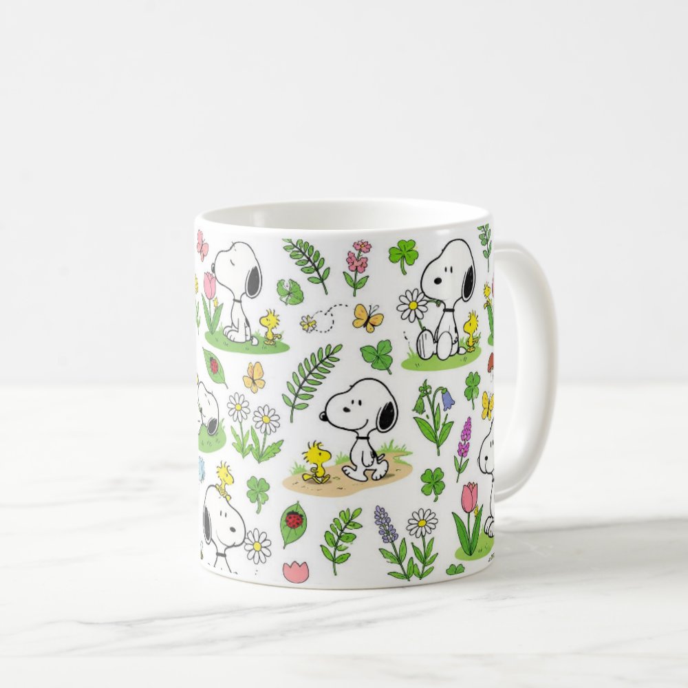 Taza 325 ml - "Snoopy y la Primavera"