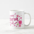 Taza Lazo Floral Octubre Rosa Frase Motivadora - 325ml