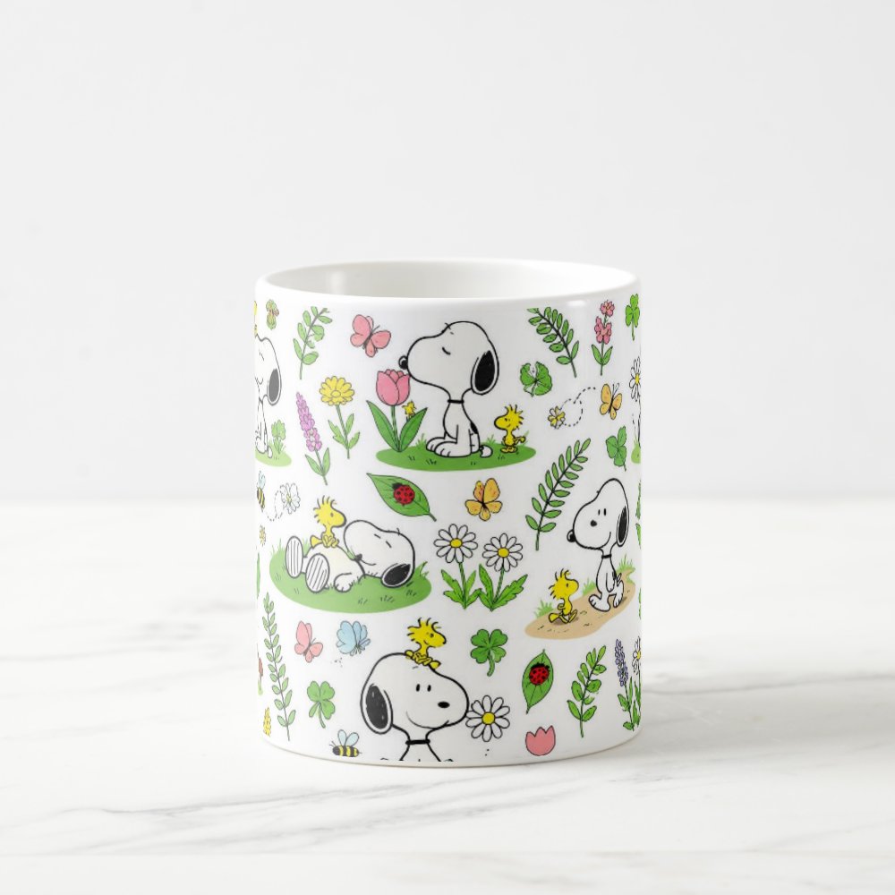Taza 325 ml - "Snoopy y la Primavera"