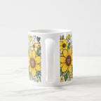 Taza Flores Amarillas 21 de Septiembre Girasoles y Abejita - 325 ml