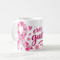 Taza Lazo Floral Octubre Rosa Frase Motivadora - 325ml