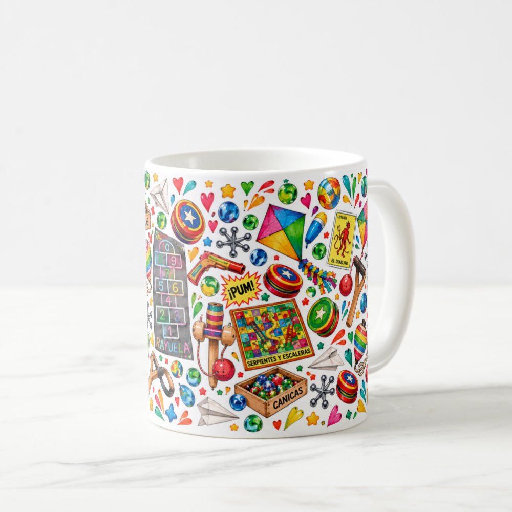 Taza 325 ml - "Juegos Tradicionales: Diversión Retro"