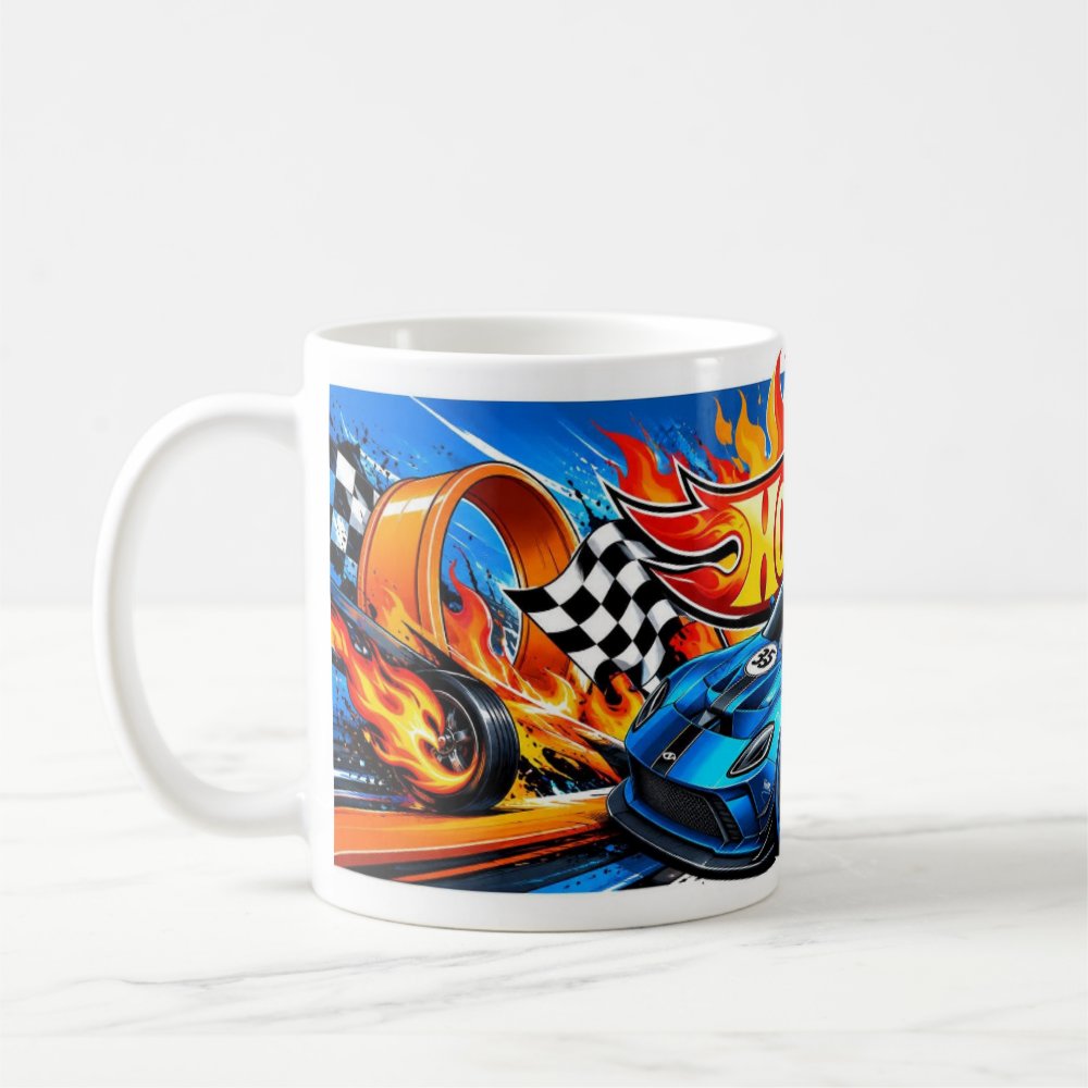 Taza Carro Deportivo Hot Wheels Regalo 30 de Septiembre - 325ml