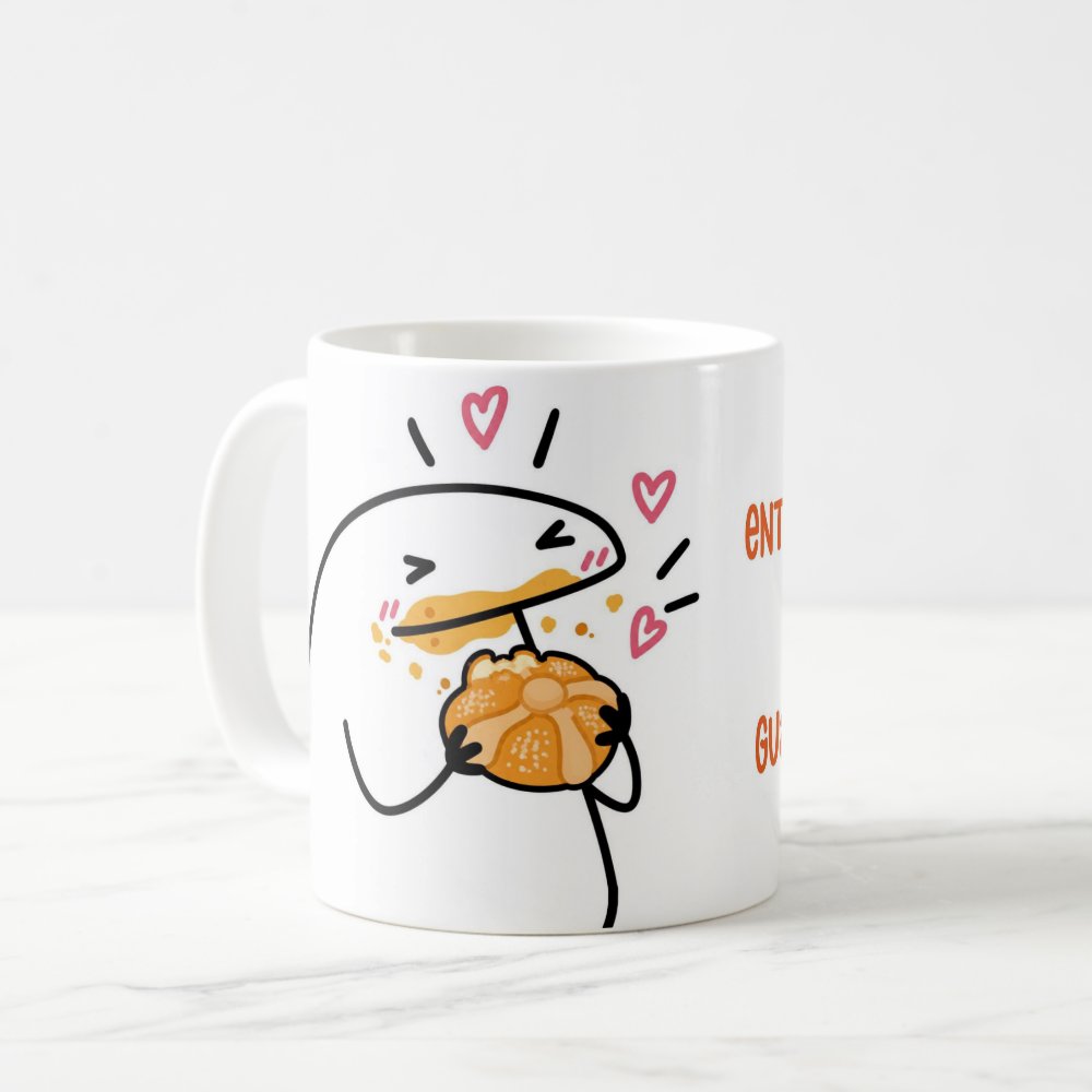 Taza "Entrenando para el Maratón Guadalupe-Reyes" Pan de Muerto 325 ml
