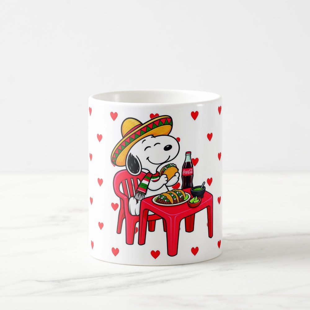 Taza 325 ml - "Snoopy Taquero: Fiesta Mexicana"