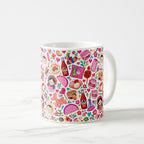 Taza 325 ml - "¡Fiesta Rosa! Dulces y Tradición Mexicana"