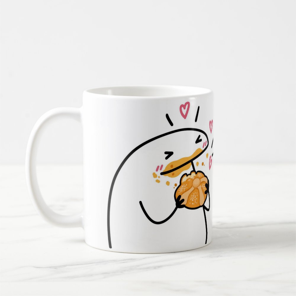 Taza "Entrenando para el Maratón Guadalupe-Reyes" Pan de Muerto 325 ml