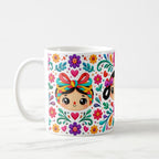 Taza 325 ml - "Muñecas Mexicanas: Tradición y Color"