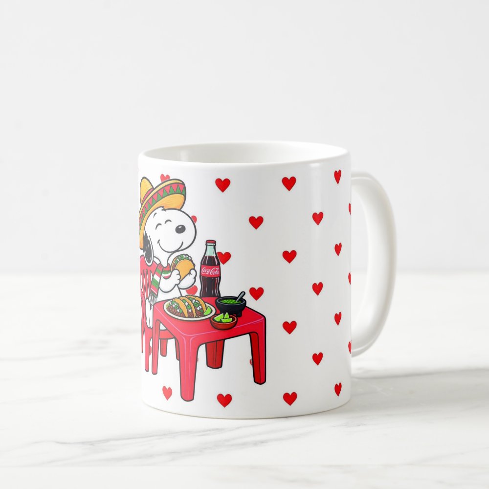 Taza 325 ml - "Snoopy Taquero: Fiesta Mexicana"